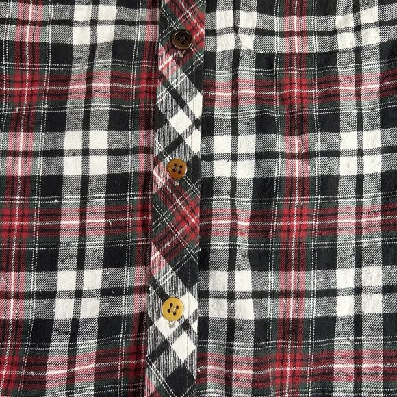 Scotch Soda Flannel Shirt Mens Small Red Plaid Button Down Woven In Japan - Picture 4 of 8